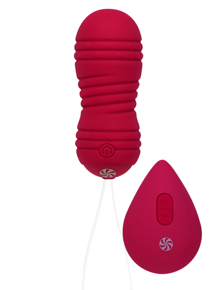 Вагинальные шарики с вибро бусинами "Lola Ray" на дистанционном управлении, красные 