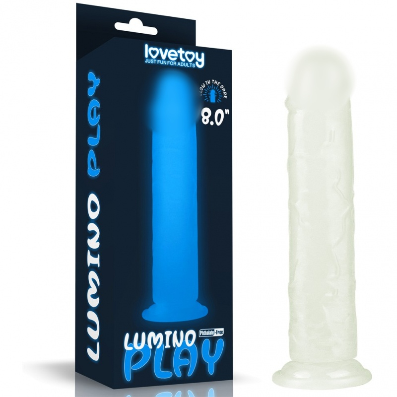 Фаллоимитатор светящийся в темноте "Lumino Play 8" 